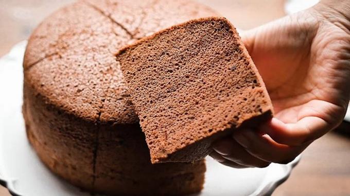 Pravilno pečen čokoladni piškot. Fotografije - Yandex. slike