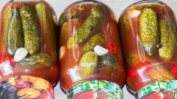Kumare v paradižnikovi omaki za zimo 🥒 Žetev kumarice brez kisa