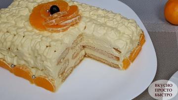 Torta z mandarin, pomaranč brez peke. Izjemno okusni, stopi v ustih