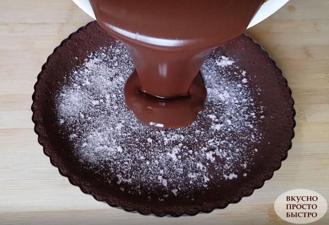 Postopek priprave čokoladne sladice