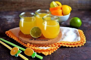 Domača limonada iz pomaranče, limete in limone