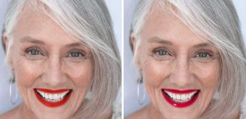 Kako dejansko videti za ženske 50-60 z mat šminke